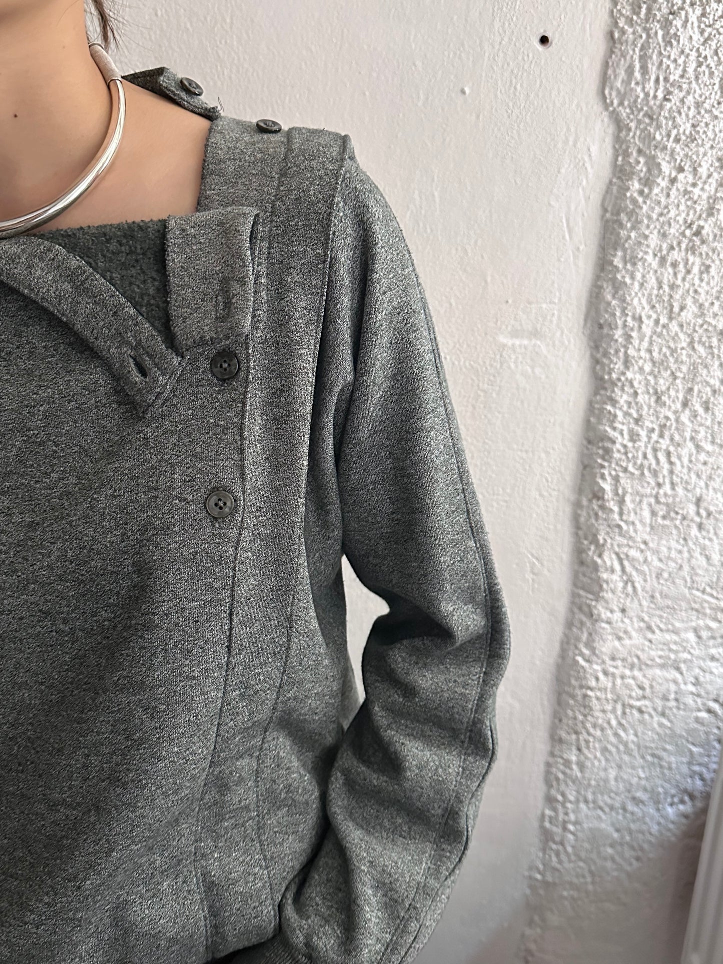 French gray sweatshirt