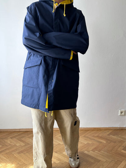 Vintage reversible rubberised coat