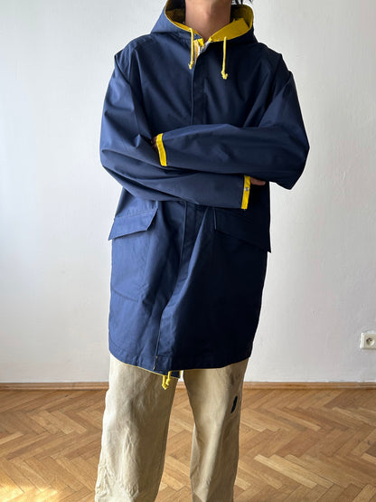 Vintage reversible rubberised coat