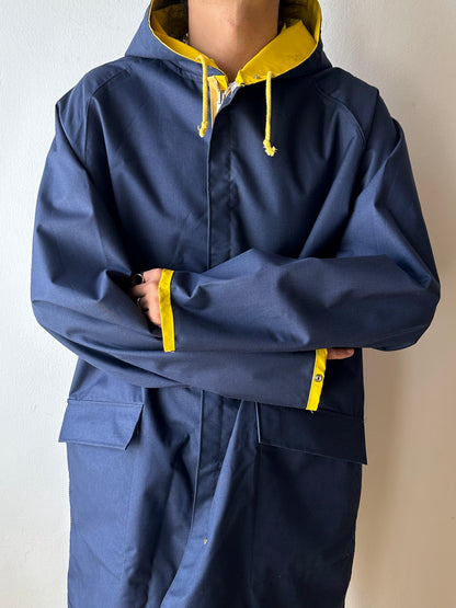 Vintage reversible rubberised coat