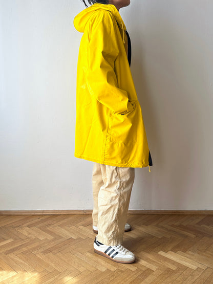 Vintage reversible rubberised coat