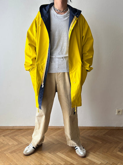 Vintage reversible rubberised coat