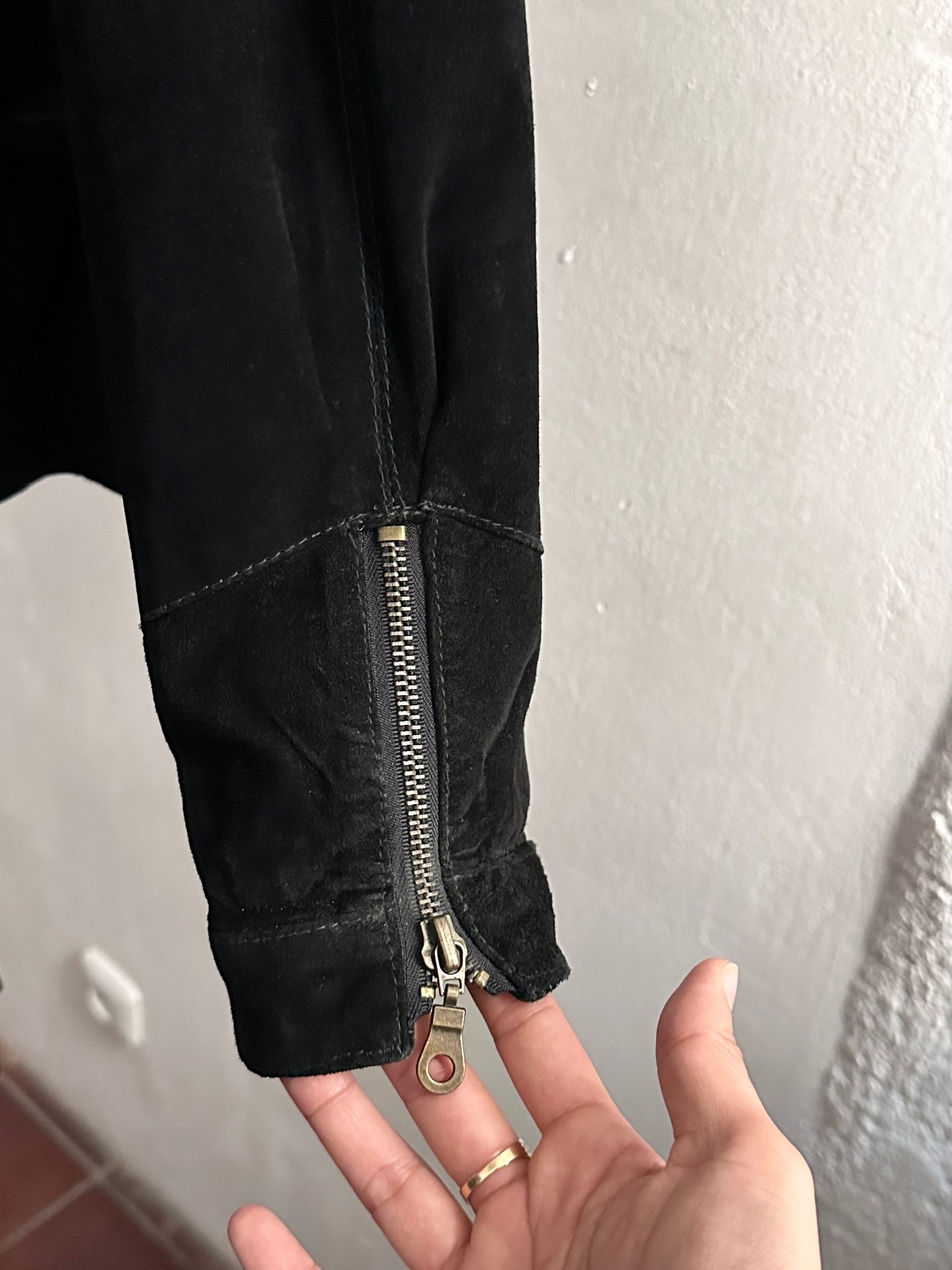 Dino'z leather suede double blouson