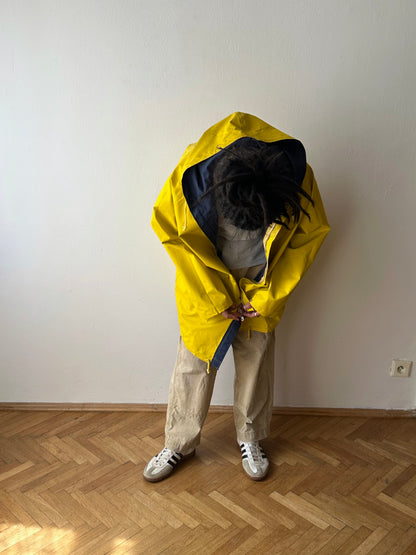Vintage reversible rubberised coat