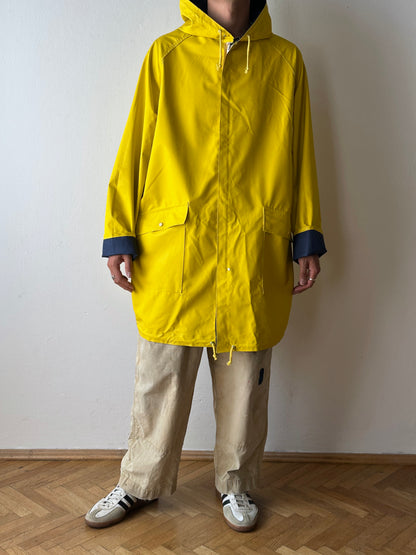 Vintage reversible rubberised coat