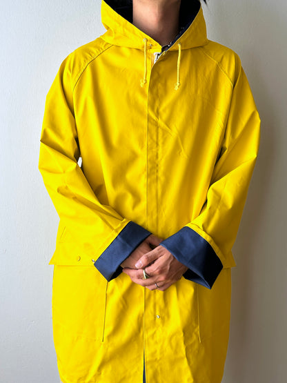 Vintage reversible rubberised coat