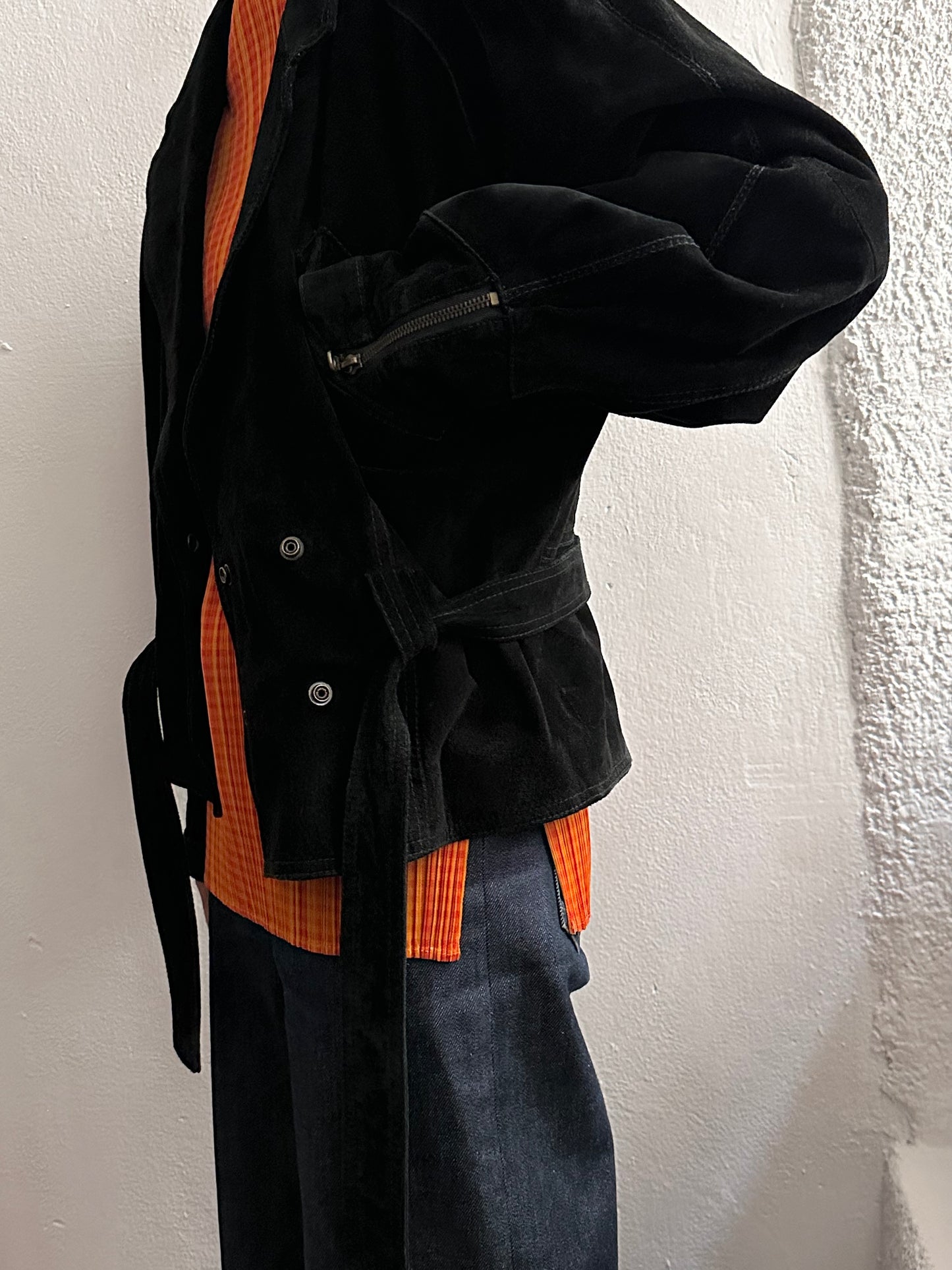 Dino'z leather suede double blouson