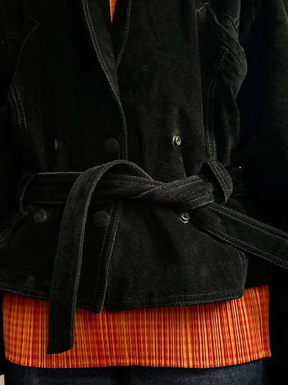 Dino'z leather suede double blouson