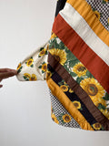 sunflower handmade blanket jacket