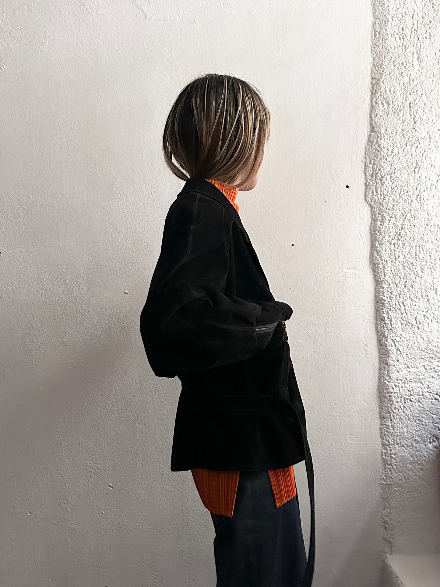 Dino'z leather suede double blouson