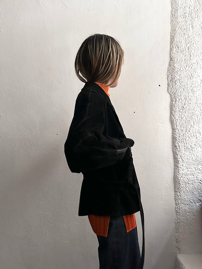 Dino'z leather suede double blouson