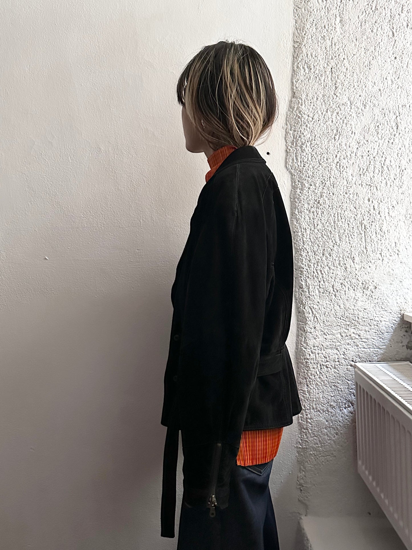 Dino'z leather suede double blouson