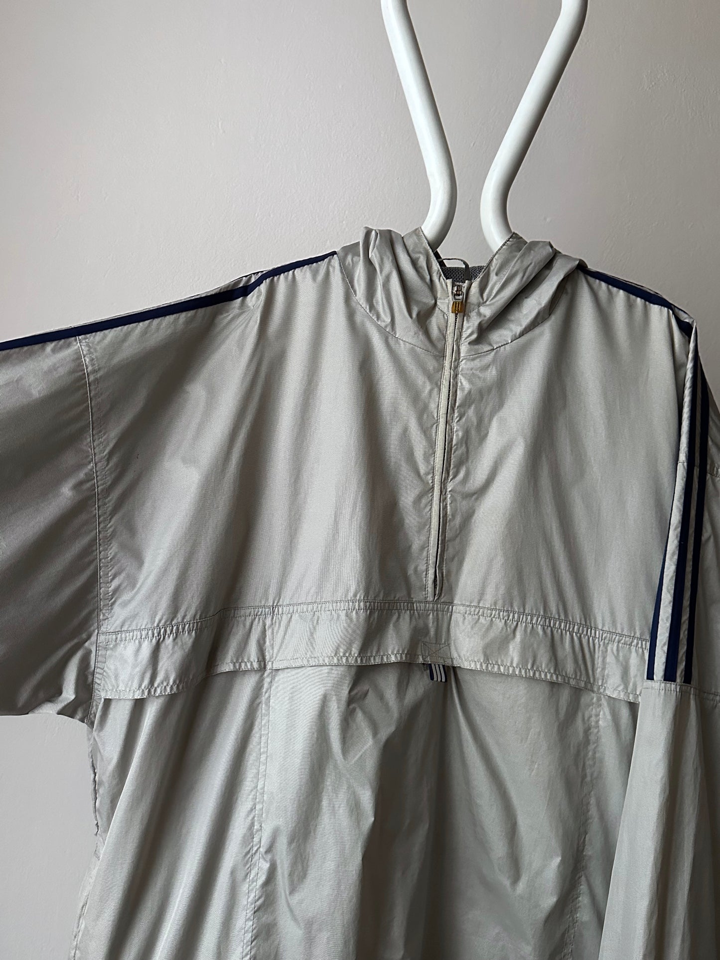 90s Adidas silver smock