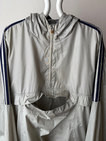 90s Adidas silver smock