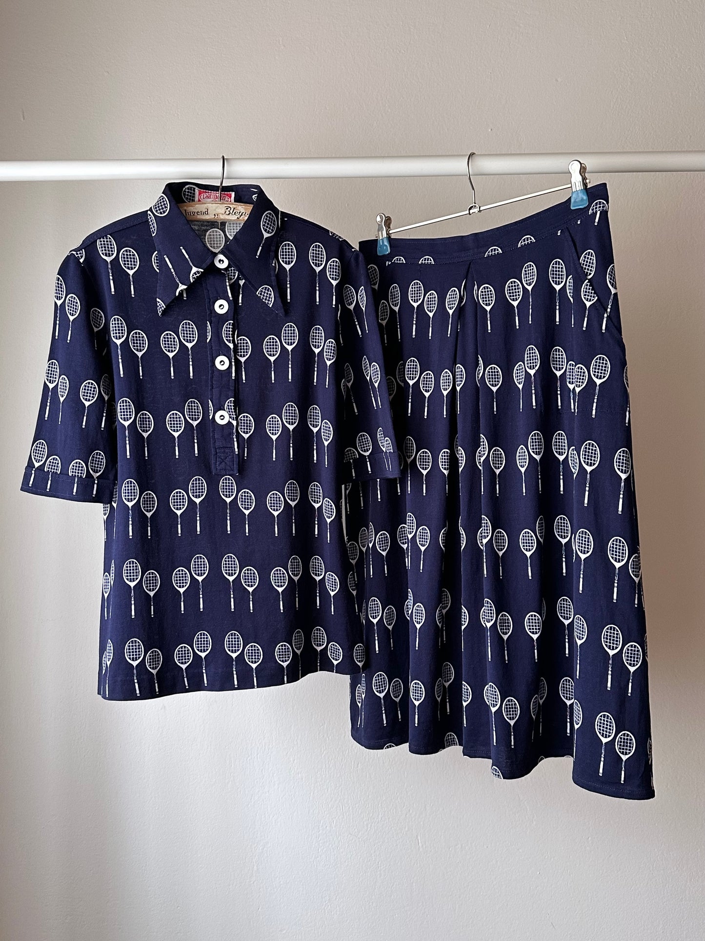 70's dead stock tennis racket 2 pieces