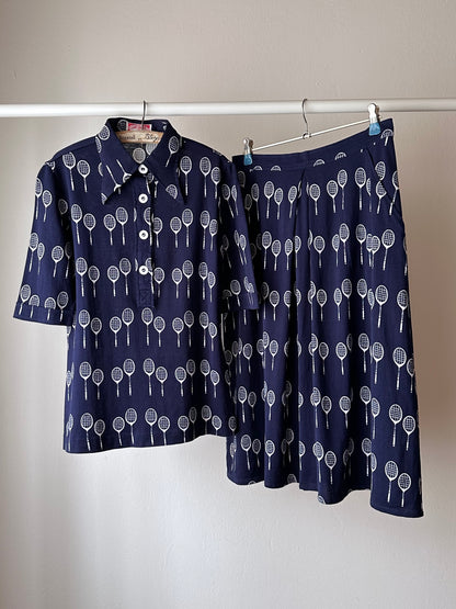 70's dead stock tennis racket 2 pieces