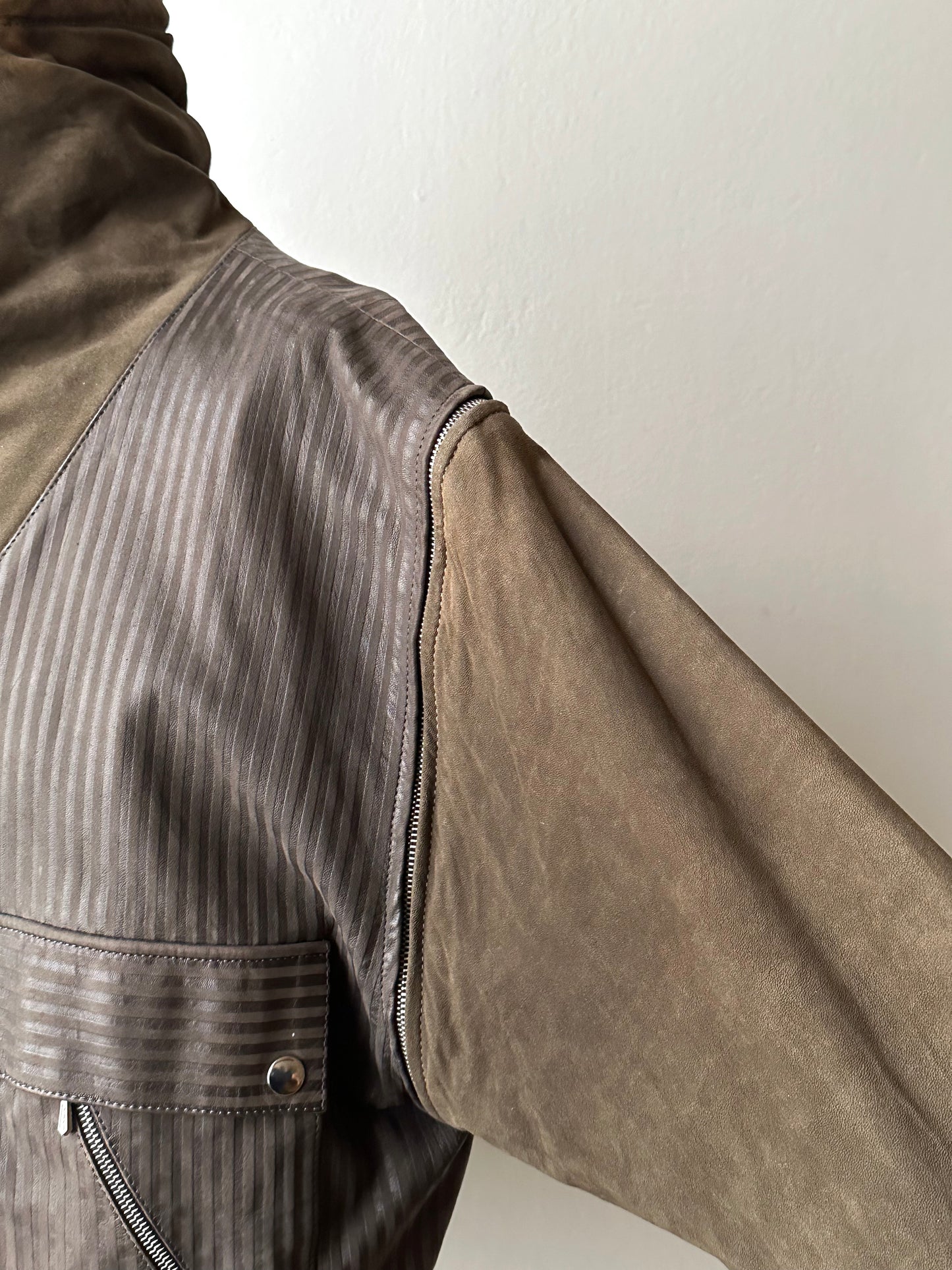 1980s French leather jacket