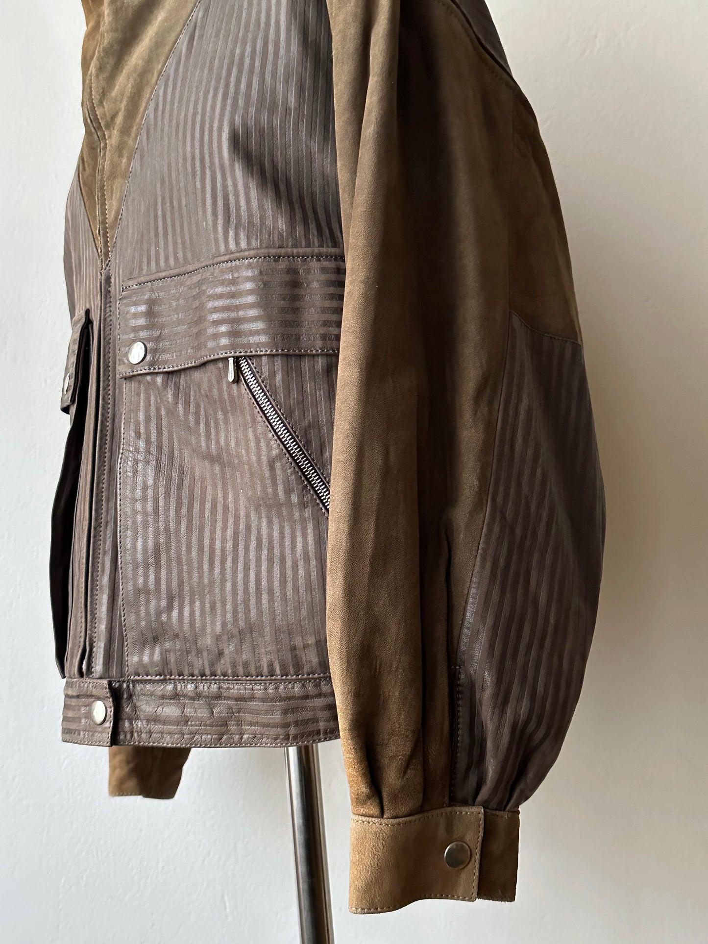 1980s French leather jacket