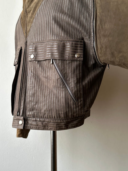 1980s French leather jacket