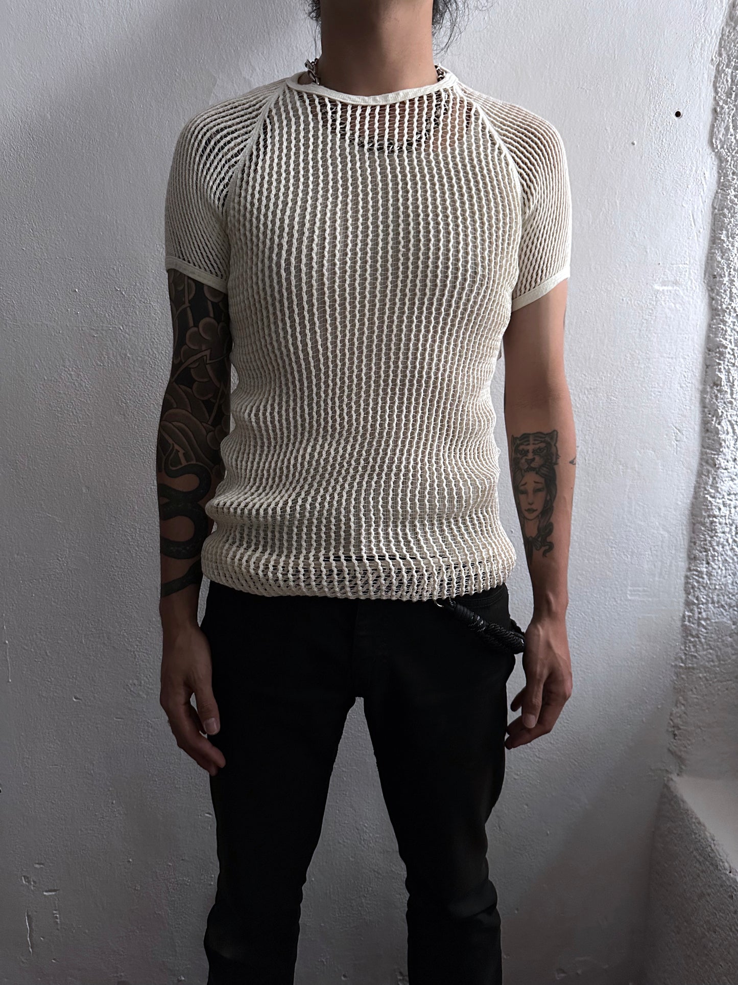 Deadstock 1970s Danish army mesh top 2-pack - M