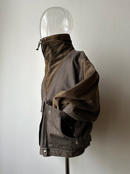 1980s French leather jacket