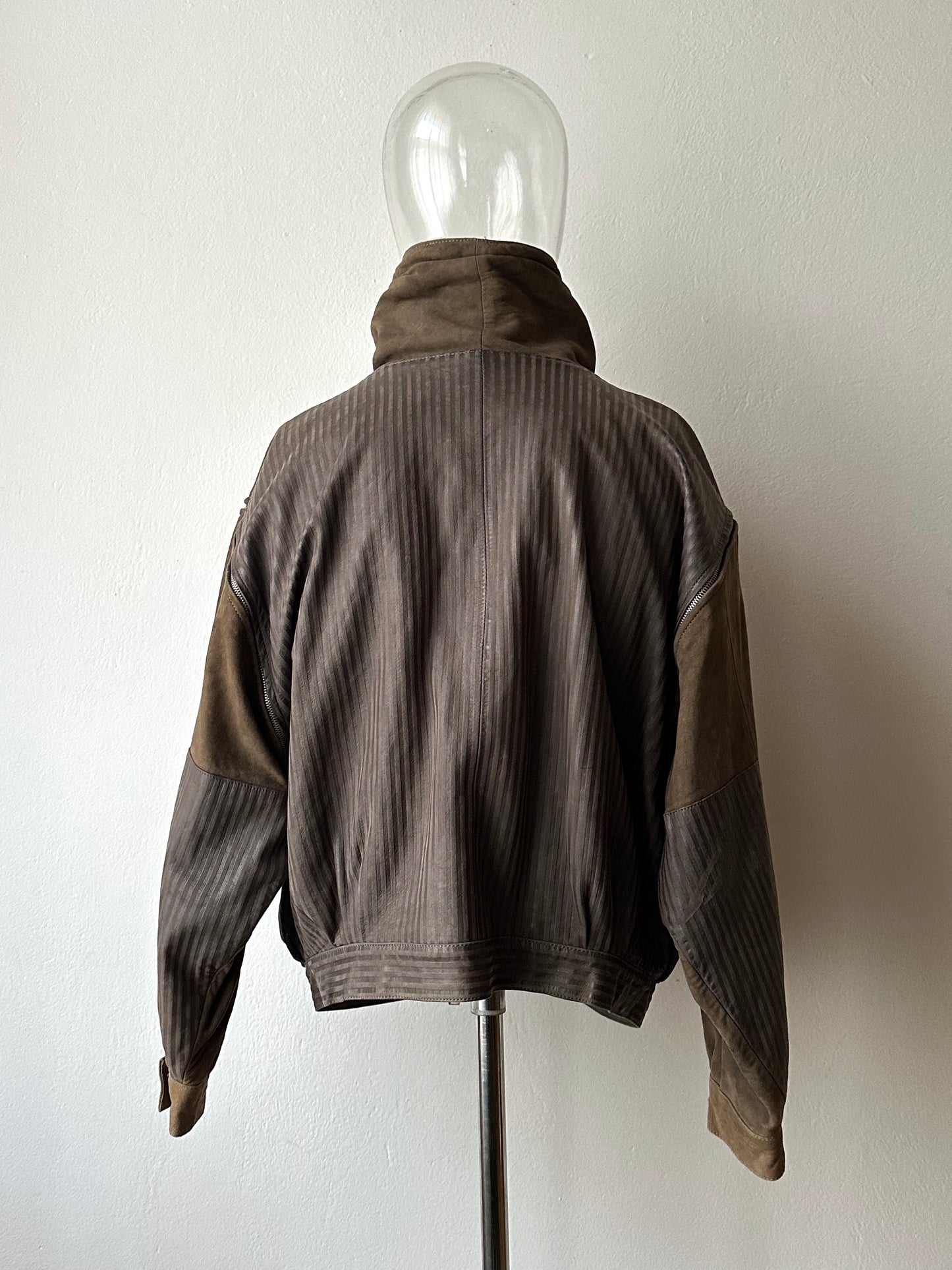 1980s French leather jacket