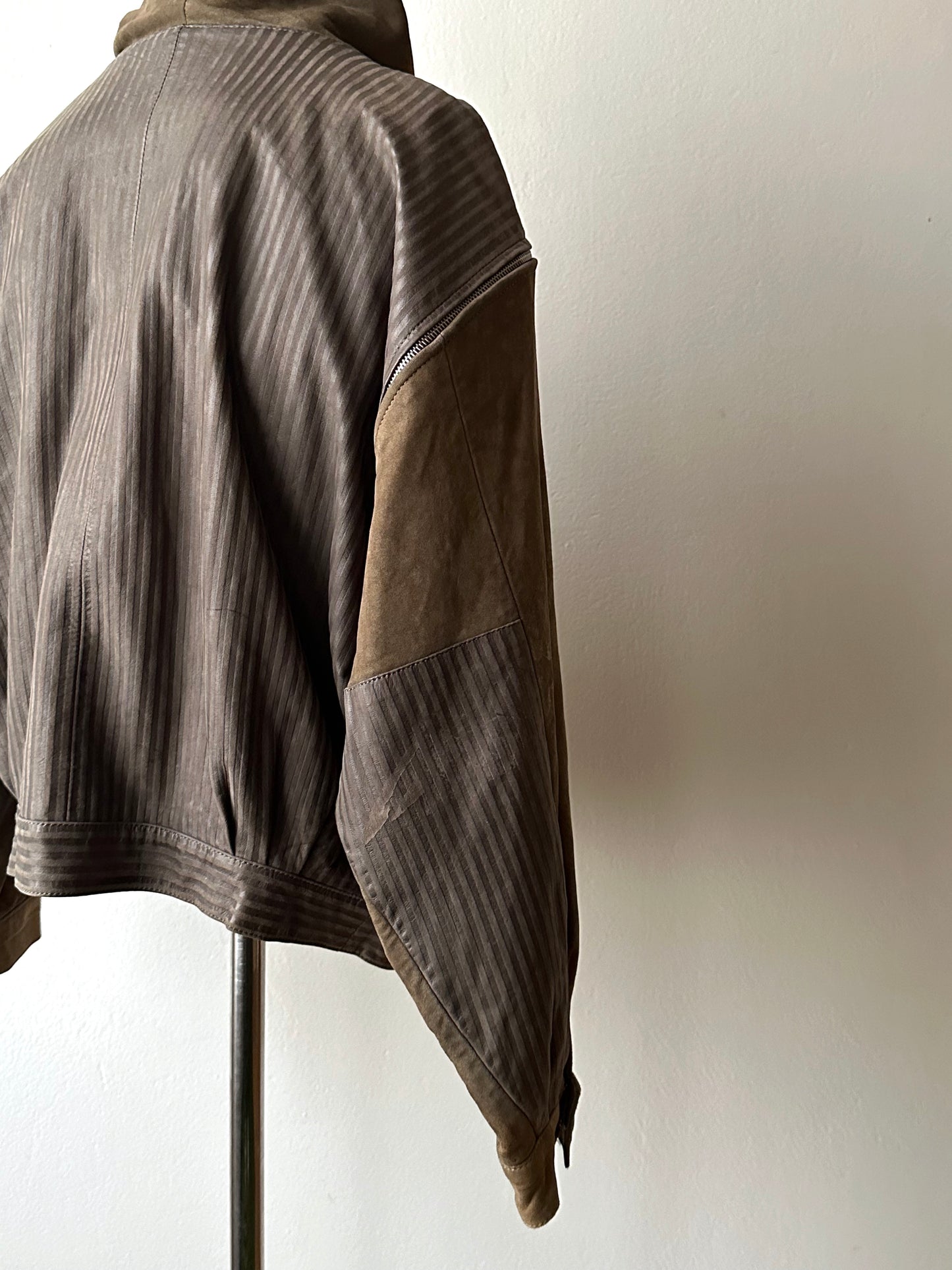 1980s French leather jacket