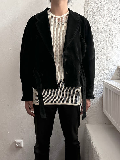 Dino'z leather suede double blouson