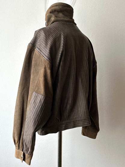 1980s French leather jacket