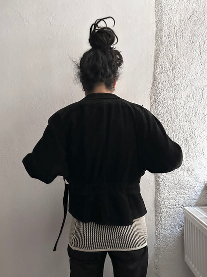 Dino'z leather suede double blouson