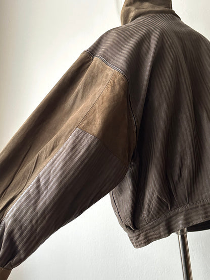 1980s French leather jacket