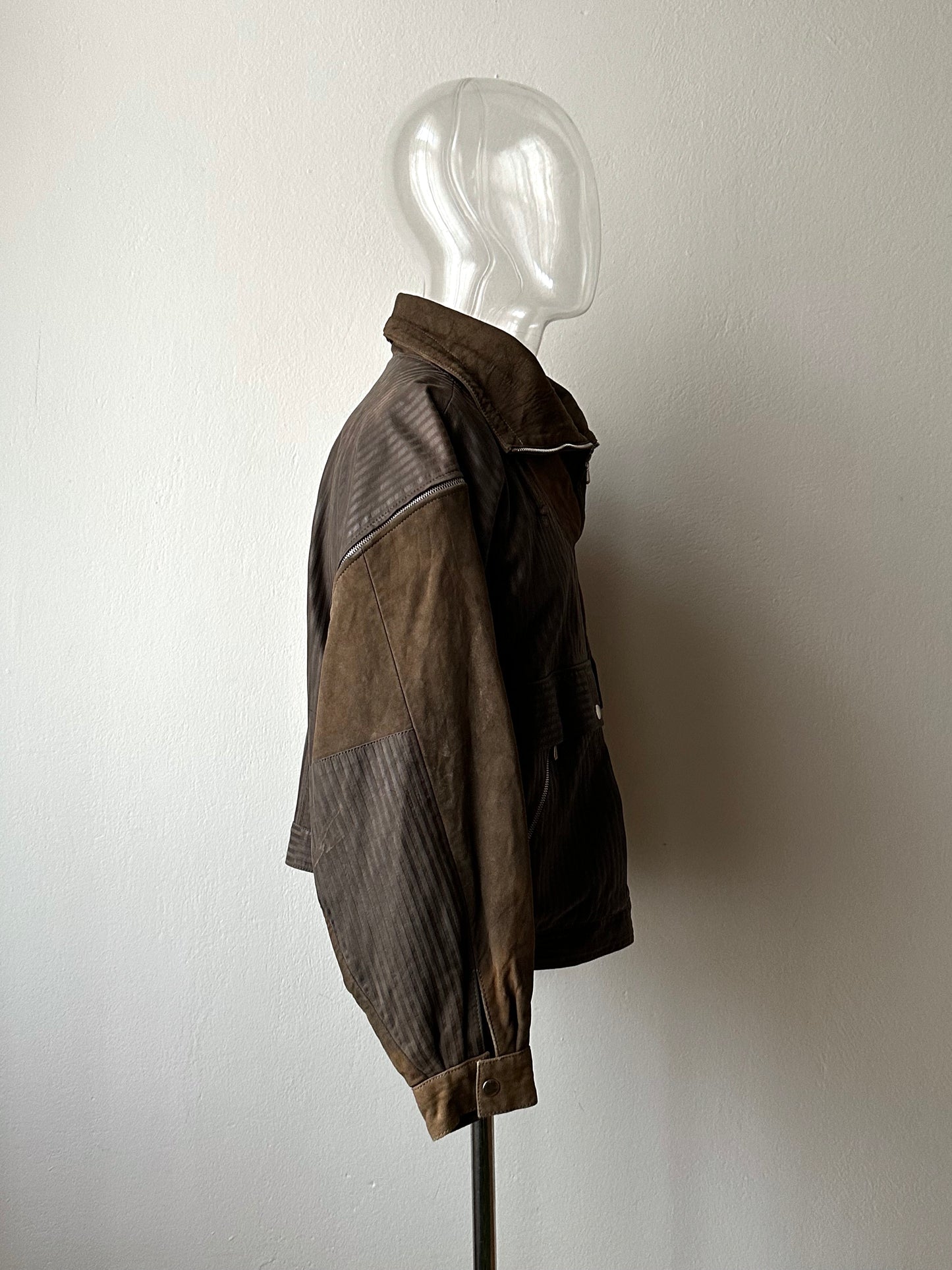 1980s French leather jacket