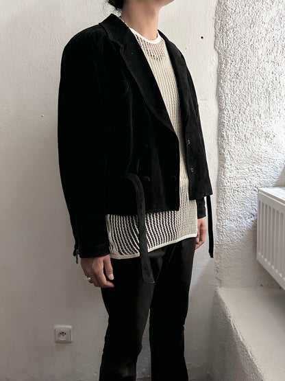 Dino'z leather suede double blouson