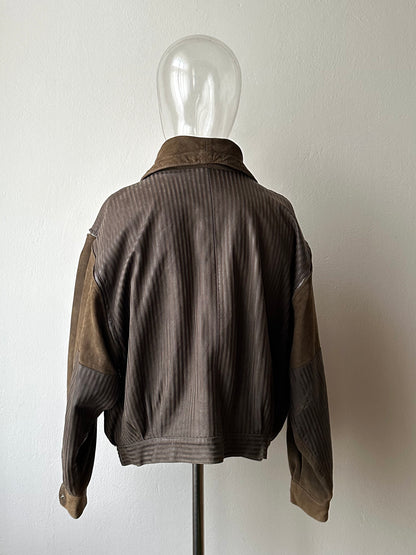 1980s French leather jacket