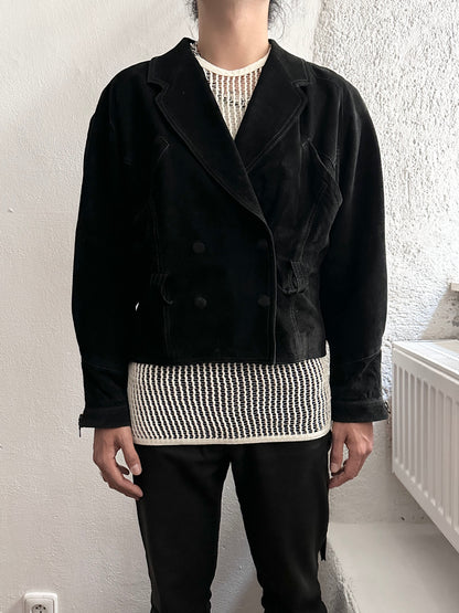 Dino'z leather suede double blouson