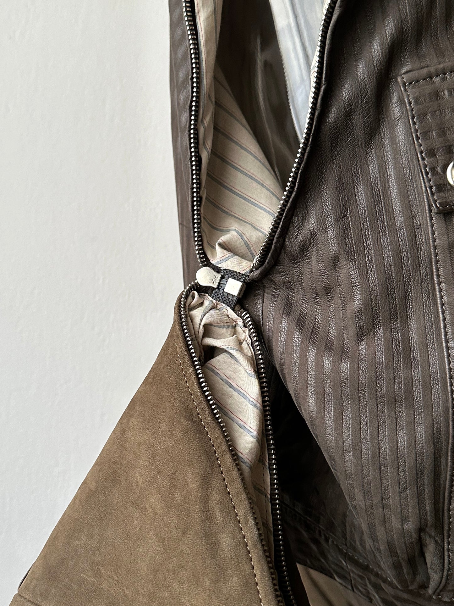 1980s French leather jacket