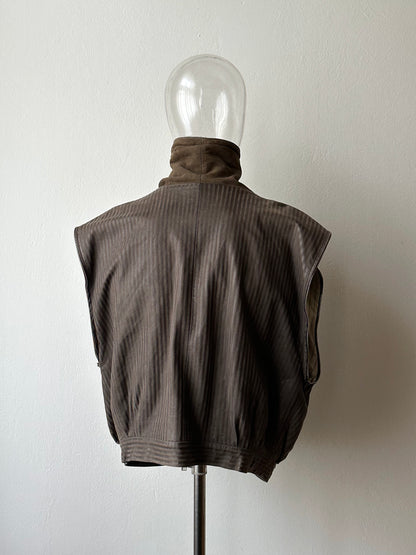 1980s French leather jacket