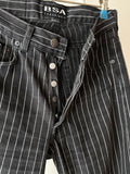 5 pockets pin striped cotton trouser