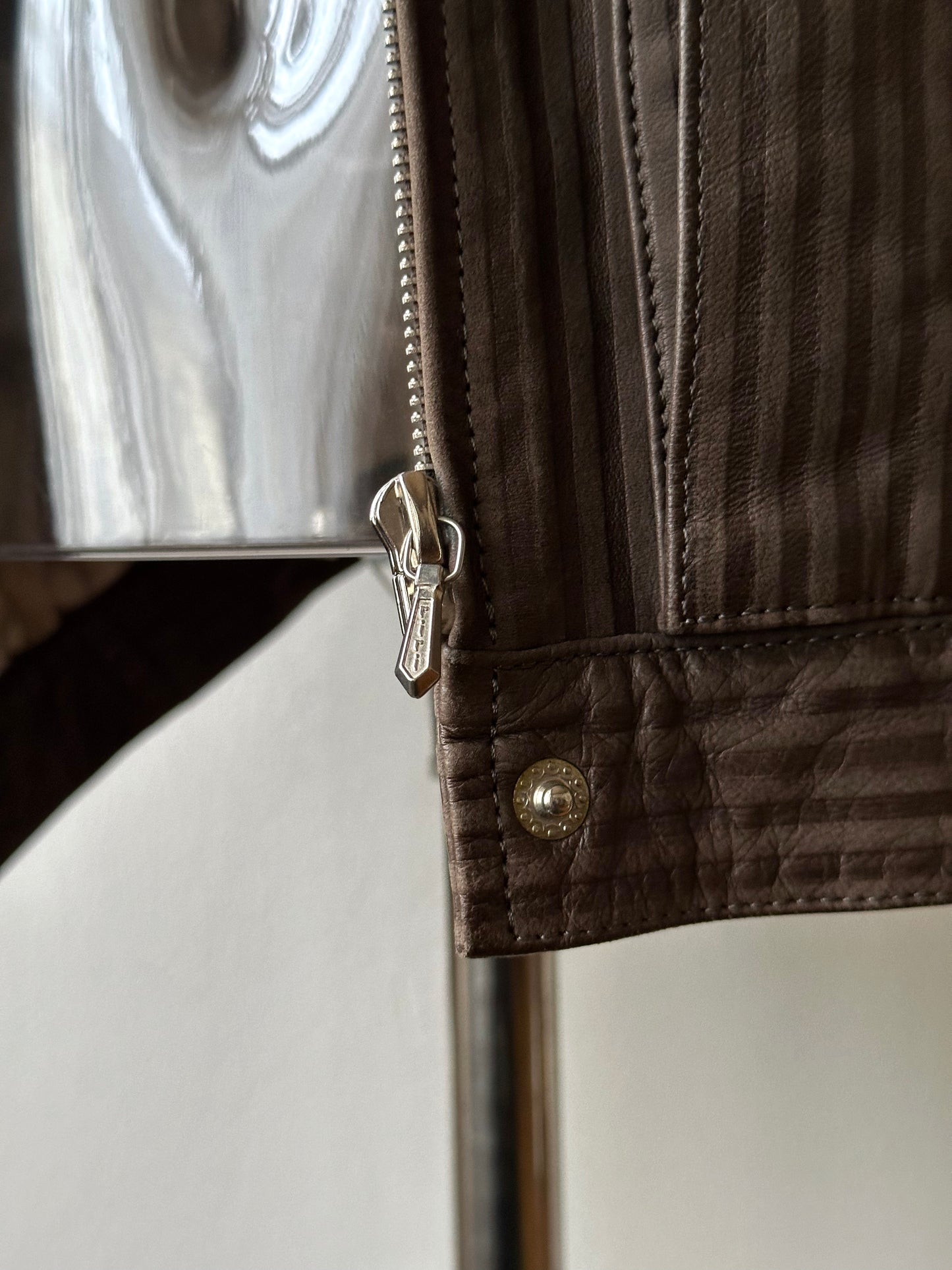 1980s French leather jacket