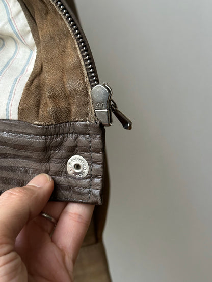 1980s French leather jacket