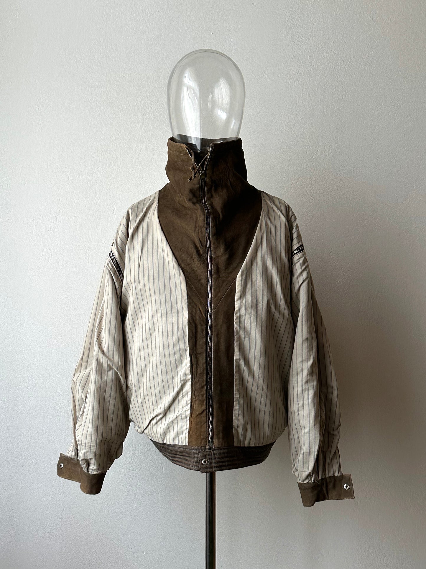 1980s French leather jacket