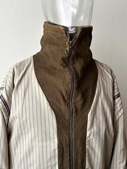 1980s French leather jacket