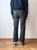 5 pockets pin striped cotton trouser