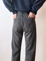 5 pockets pin striped cotton trouser