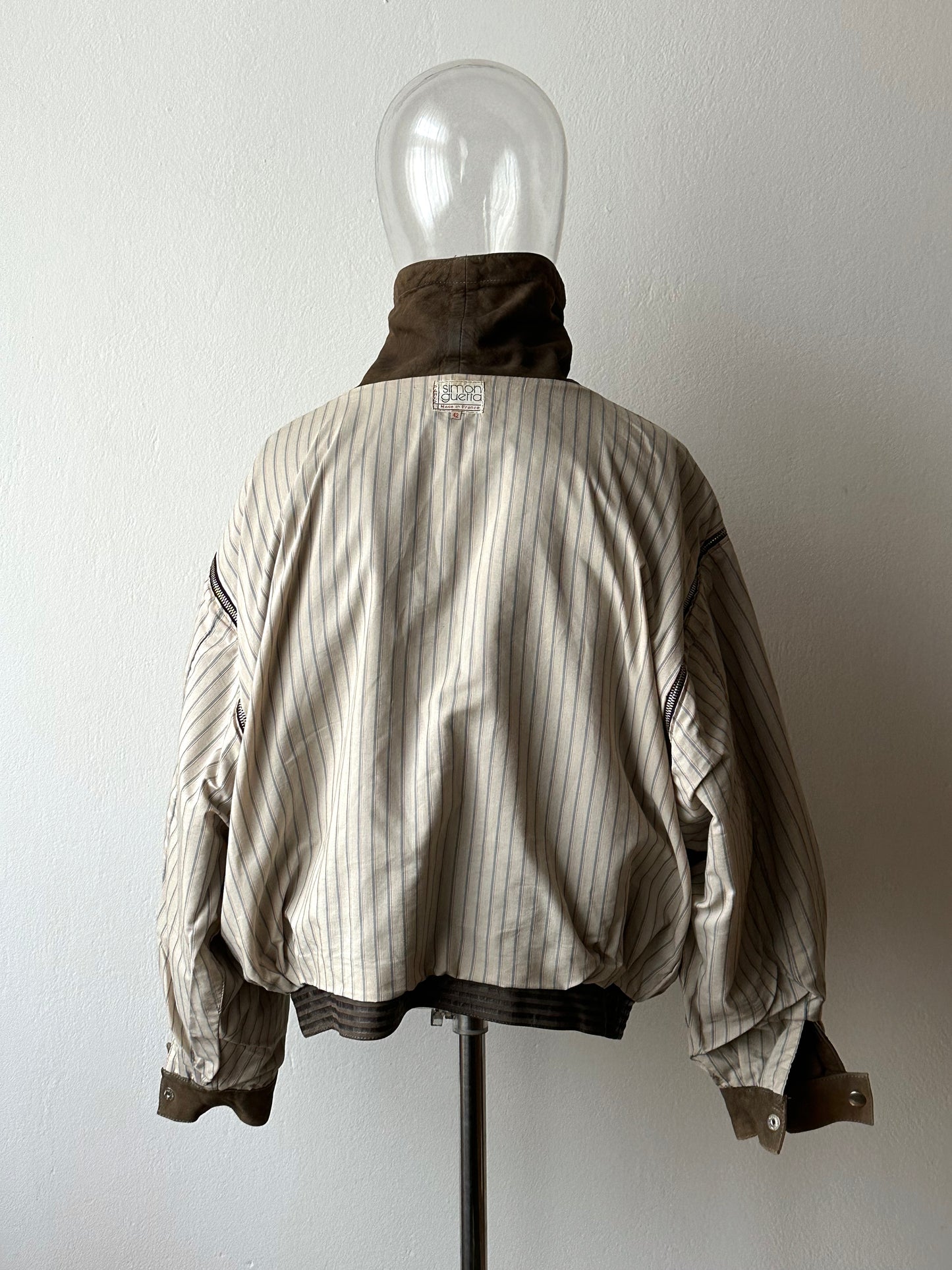 1980s French leather jacket