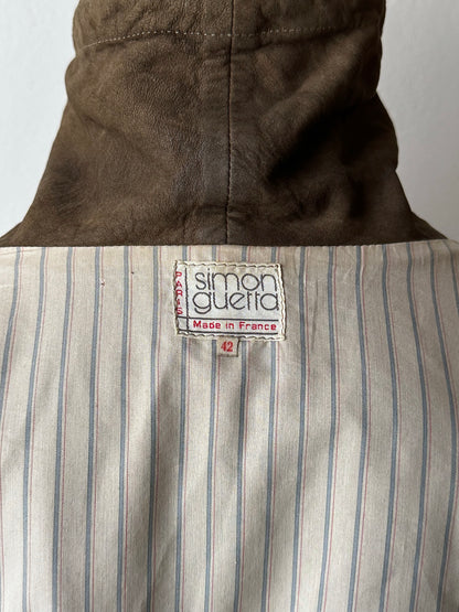 1980s French leather jacket