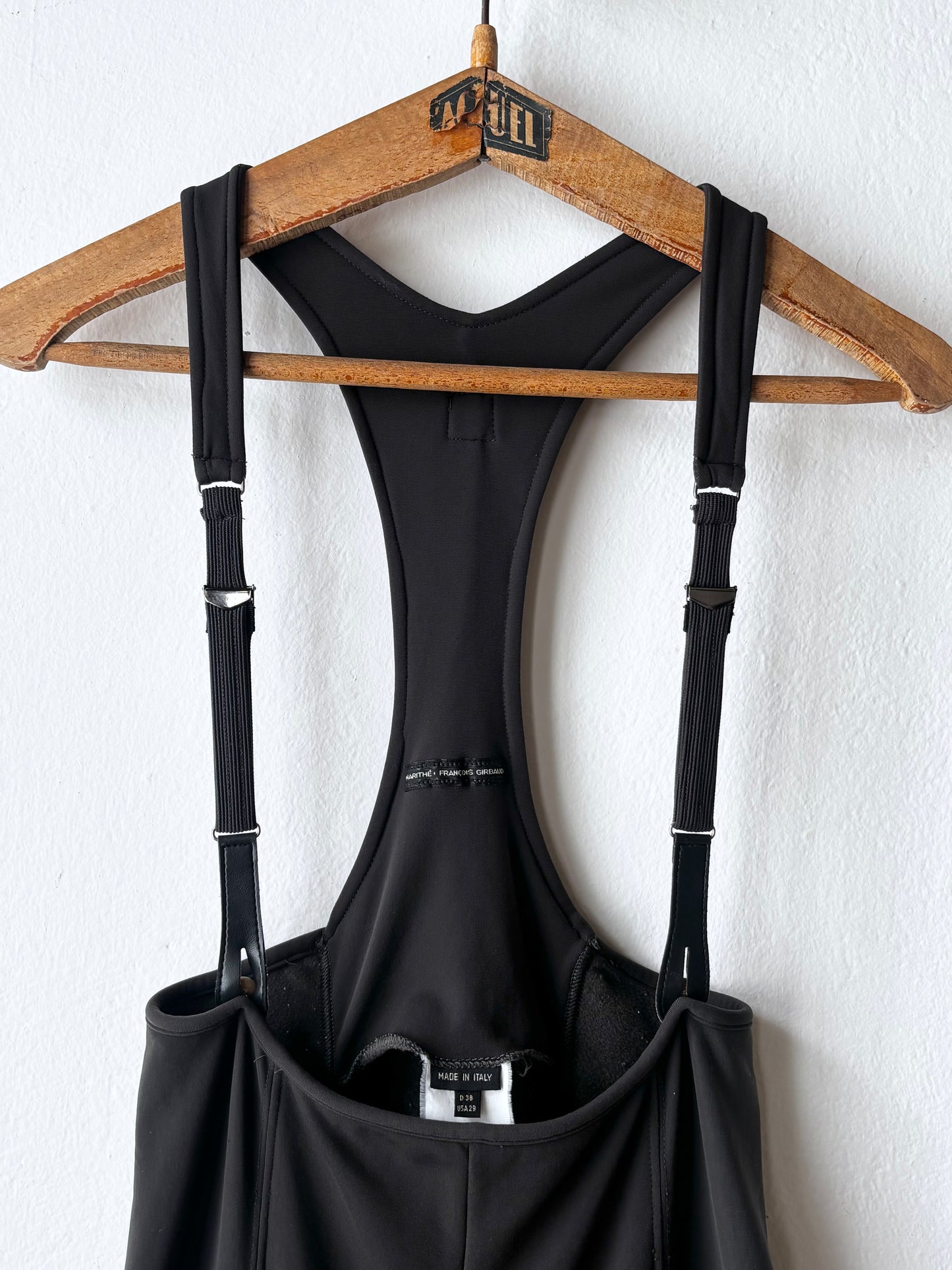 90s Marithé + François Girbaud nylon suspender pants