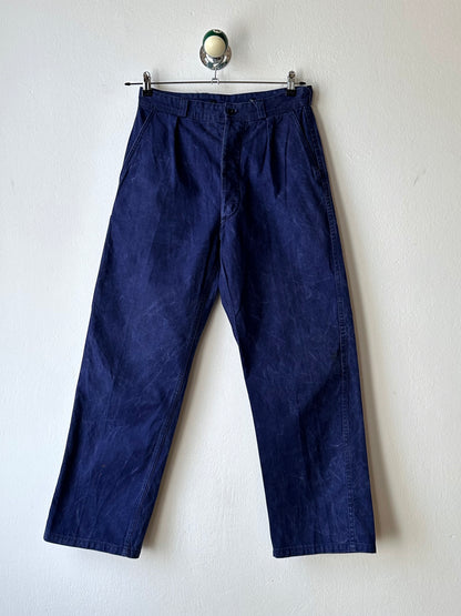 1960s French military work trousers - w31