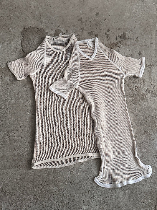 Deadstock 1970s Danish army mesh top 2-pack - M