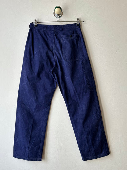 1960s French military work trousers - w31